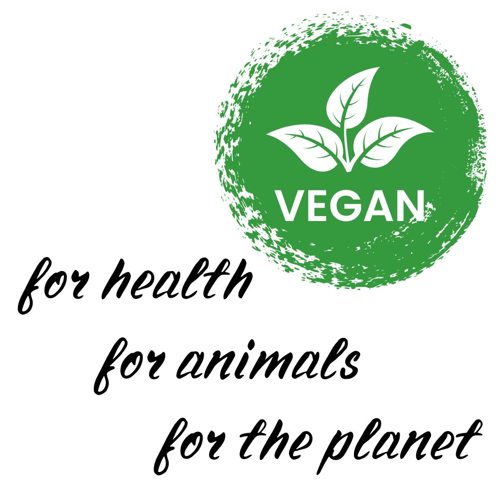 Tričko s potiskem Vegan - for health, for animals, for the planet